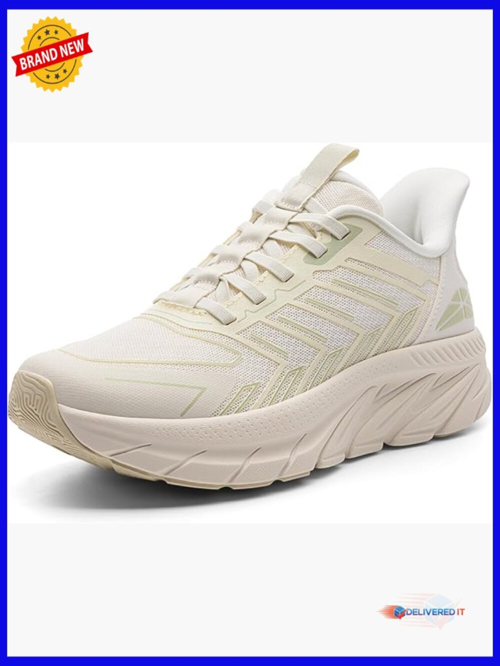 Slip On Walking Shoes Cushioned Non Slip Athletic Sneakers Breathable Mesh